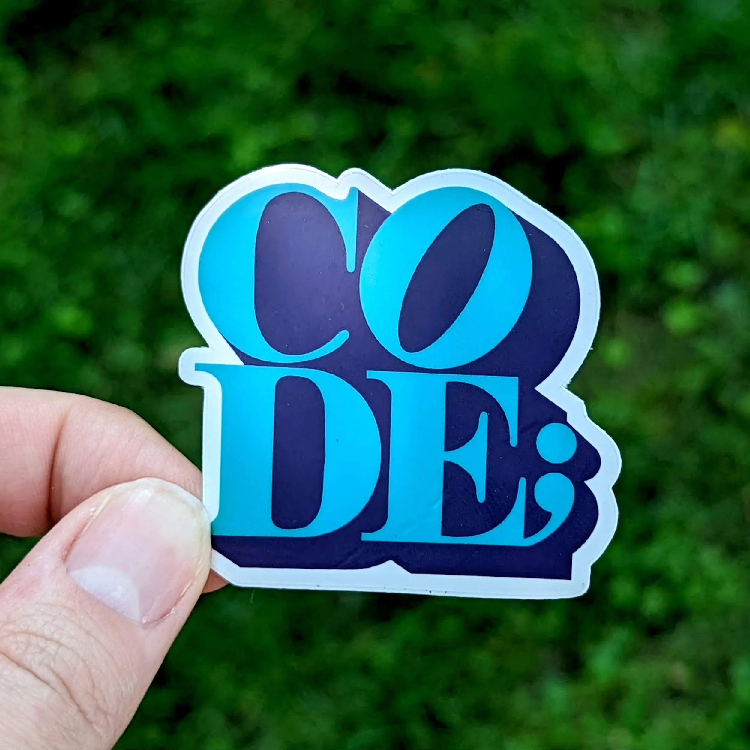 Code Sticker, Computer Science and Developer Gift, Vinyl Programming Decal, Geek and Nerd Decor, Decal for Laptops, Notebooks, Water Bottles