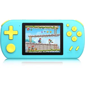 Handheld Games for Kids Adults with Built in 268 Classic Retro Video Games,3.0'' Color Screen Rechargeable Portable Arcade Gaming Player,Boys Girls Travel Electronics Toys Birthday Gift (A-Blue)