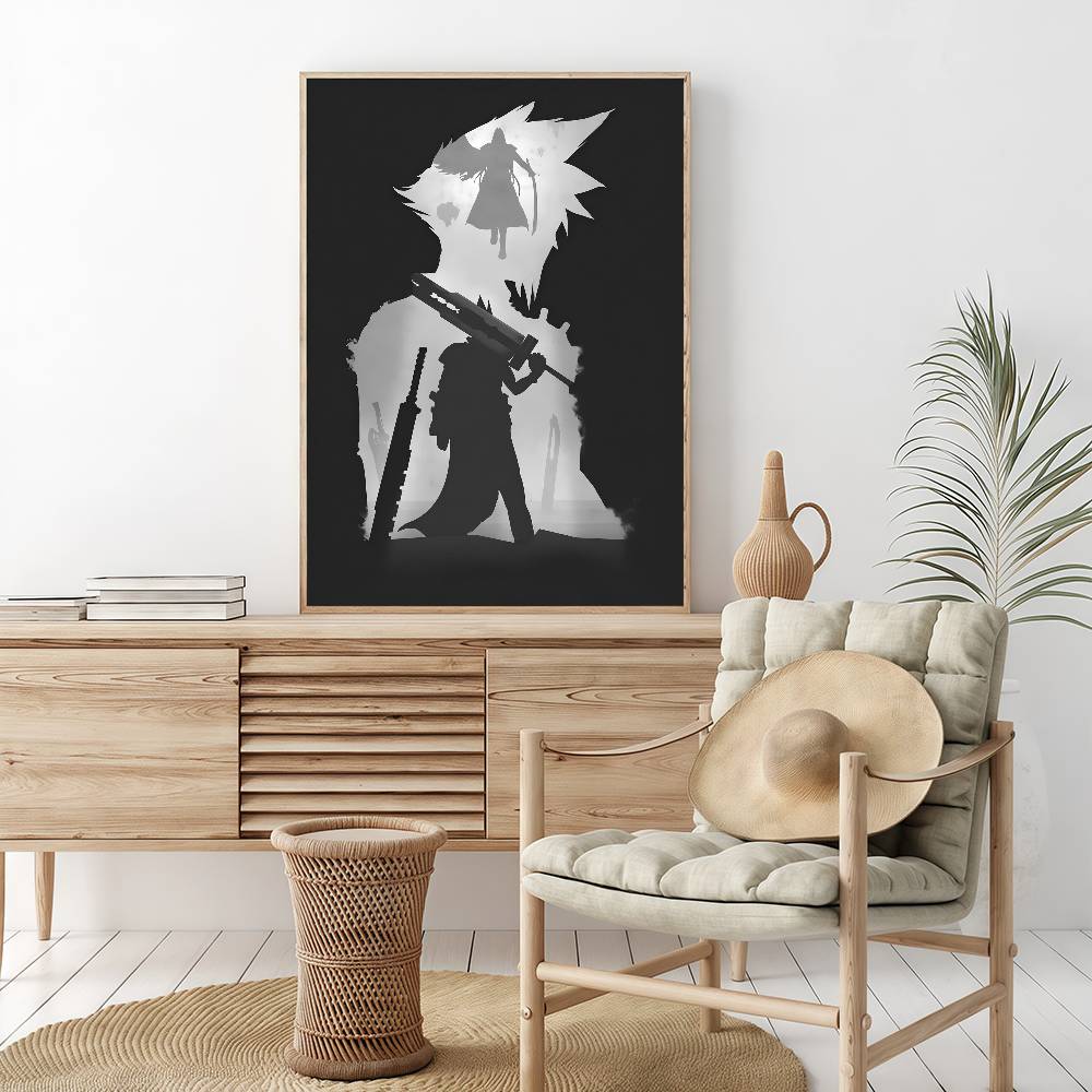Final Fantasy Game Vintage Posters Sticky Vintage Room Home Bar Cafe Decor Kawaii Room Decor