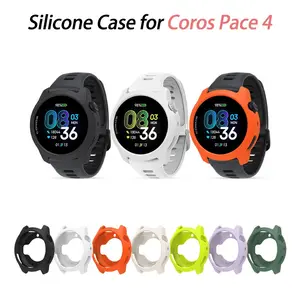 1x For Coros Pace 4 Pace4 Silicone Protector Case Smartwatch Protective Skin Soft Shell Silicon Cover Bumper Frame Guard