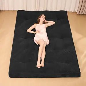 Winzoo Floor Futon Mattress,4" Futons Sofa Couch Bed, Floor Mattress for Adults,Thicker Tatami Mat Sleeping Pad Foldable, Floor Futons Cushions