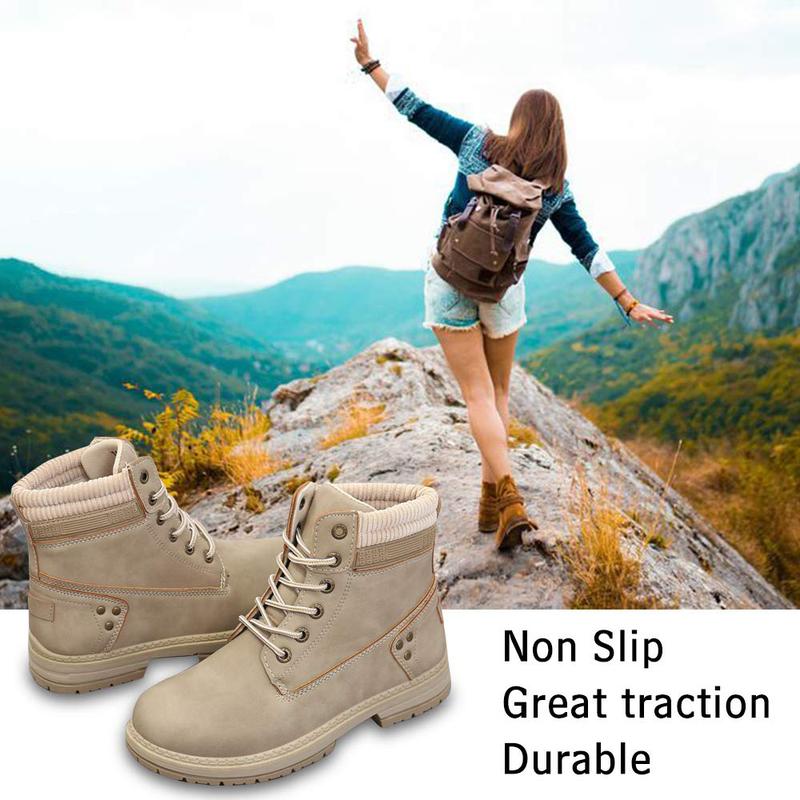 Athlefit 2025 New Style Fashion Women's Waterproof Hiking Combat Boots - Lace-up Low-top Short Boots - Ankle Guard Boots - Women's Winter Boots - Comfortable Casual Outdoor Shoes - Girl's Style Athlefit 2025 New Style Fashion Women's Waterproof Hiking Combat Boots - Lace-up Low-top Short Boots - Ankle Guard Boots - Women's Winter Boots - Comfortable Casual Outdoor Shoes - Girl's Style