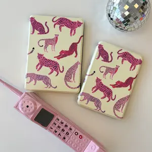 Wild & Well Read Kindle Case – Leopard Print PU Leather Book Sleeve with Strap (Fits Kindle 11th & 12th Gen Paperwhite, 11th Gen Kindle)