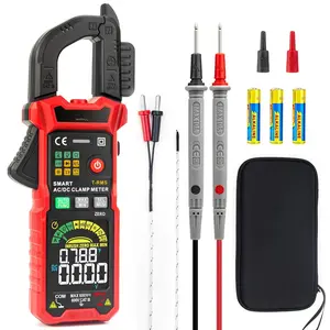 Digital Clamp Meter with D-Shaped , Clamp Multimeter with Inrush Current Function, Auto-ranging Amp Meter Built-in  Color Screen, Measures  Current  Temperature NCV