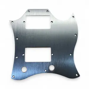 New Gibson SG Standard Electric Guitar Brushed Silver Aluminum Replacement Scratch Plate Pickguard