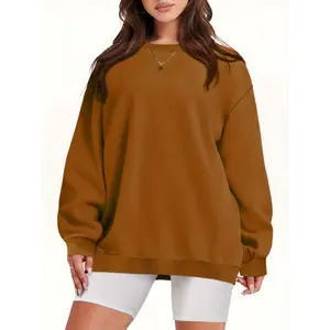 Women's Cowl Neck Turtleneck Sweater Autumn And Winter Ladies' Large Size Round-neck Pullover Sweatshirt, Casual Long-sleeved Pullover Sweatshirt