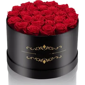 Gifts for Her 27 count Forever Preserved Roses in a Box, Preserved  for Delivery Birthday,  Gifts for Mothers Day, Red
