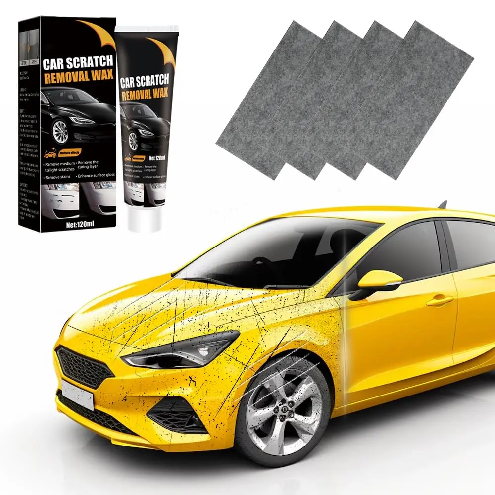 Scratch Remover for Vehicles, 2025 New Car Scratch Remover for Deep Scratches, Car Scratch Repair Paste with Wipe and Sponge, Cars Polishing Wax Scratchs Remover Car Paint Scratch Repair Kit (1 pcs)