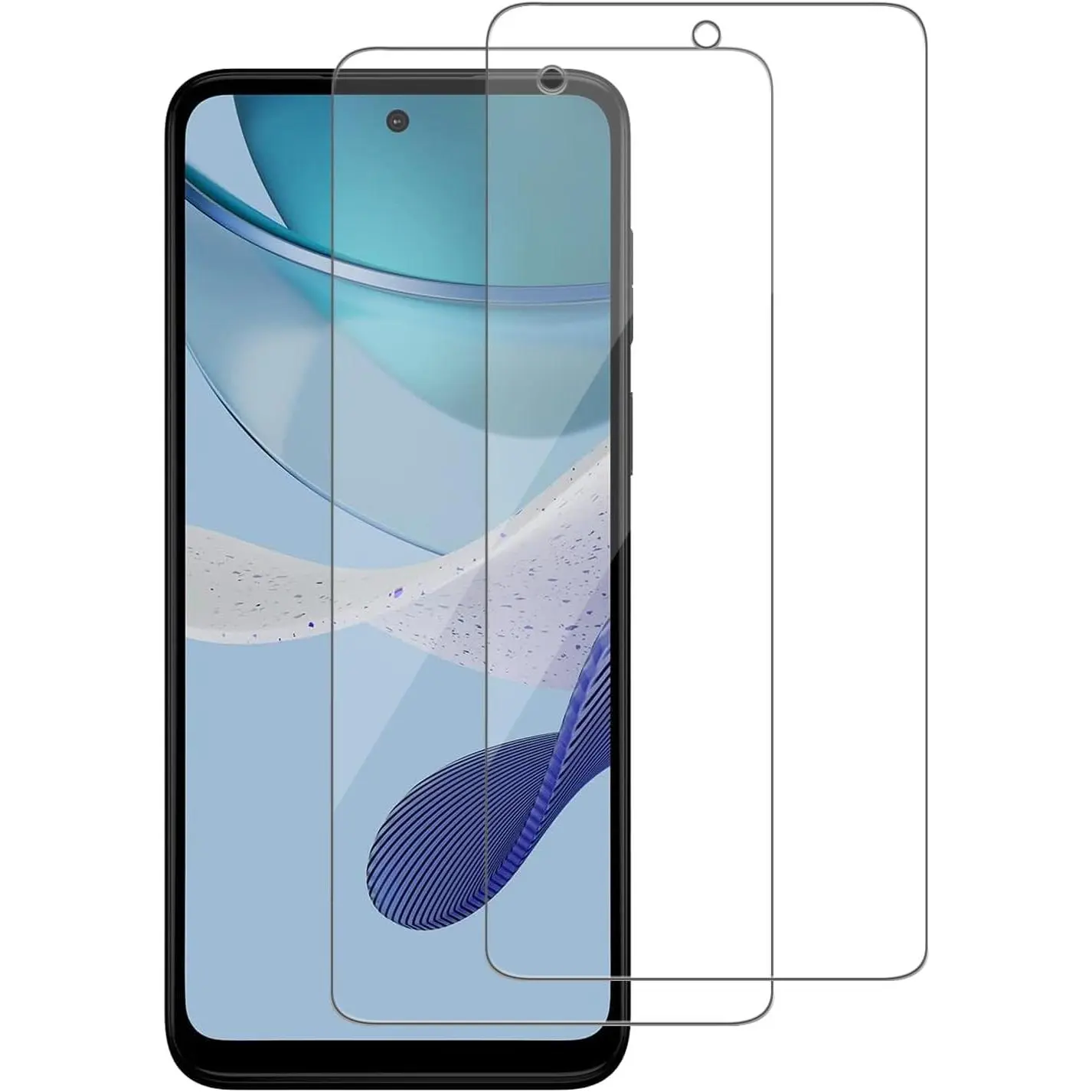 2 Pack Phone Screen Protectors for Motorola Moto G 5G (2023)/XT2313 Smartphone, Tempered-Glass, Micro-Curved Edges, Case-Friendly, Bubble-Free, HD Clear, Smooth Easy Installation