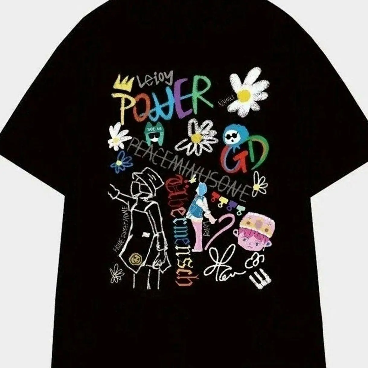 GD Icon BothSide T-Shirt 2745 – Bold Symbolic Design for G-Dragon Fans - Cross-Gender Fashion - Choose Your Fit - From Classic to Bright 0GJ E6O 2NA TO4 HKP P7M NPX
