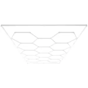 VEVOR Hexagon Garage Lights,  , 86400LM, 6500K 14 Grid Systems Honeycomb Hexagonal Garage LED Lights, DIY Cool White Car Detailing Garage Ceiling Lighting Bright Shop Light for Gym Basement Workshop