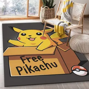 Pikachu Pokemon Area Rug Living Room And Bed Room Rug Gift Us Décor 4