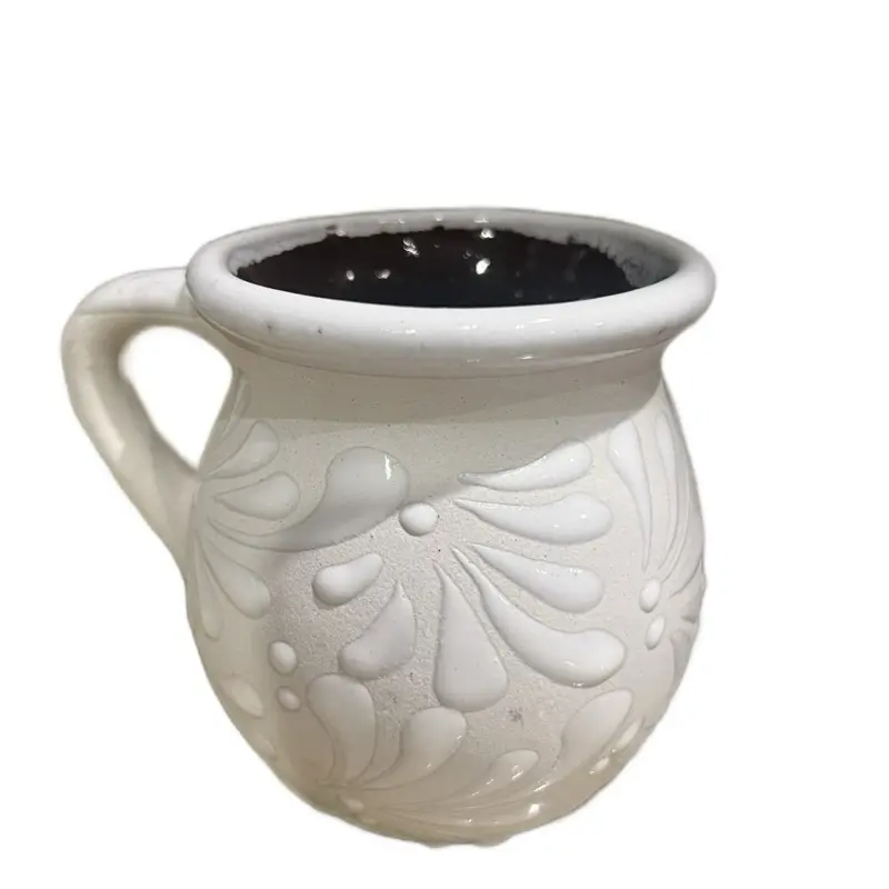 JARRITOS mexican mug clay, Mexican clay cup, MEXICAN cup hand painted Hand made Mexican pottery coffee mugs