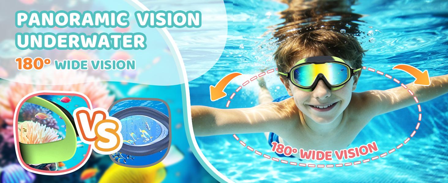 Aegend 2-Pack Kids Swim Goggles, Bungee Strap, No Leaking, Anti-Fog, Quick Adjust, Youth Fit for Ages 6-14, Summer Use Aegend 2-Pack Kids Swim Goggles, Bungee Strap, No Leaking, Anti-Fog, Quick Adjust, Youth Fit for Ages 6-14, Summer Use