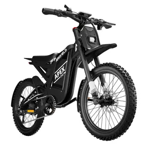 ARKVELD APEX ONE Off-Road E-Dirt Bike, 3000W Peak Motor, 40MPH, 32AH 1536Wh Battery 80 Mile Range, Dual Hydraulic Suspension & Brakes All-Terrain Tires for Trail Mountain Beach City Adventure Fat Electric chrome elect ic gt73 pro
