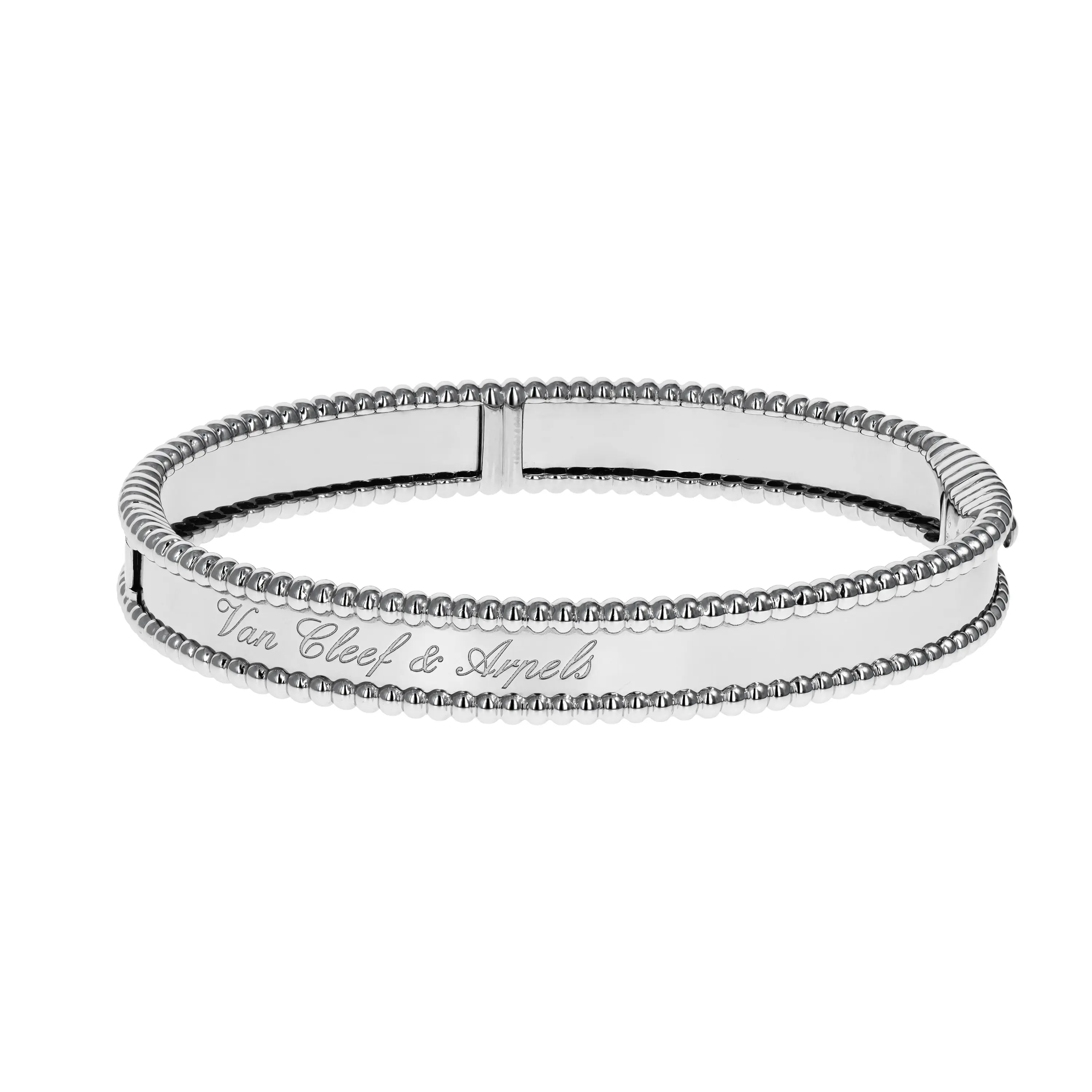 Pre-owned Van Cleef & Arpels Perlée Signature Bangle Bracelet