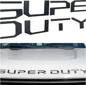 1 Set Super Duty Hood Insert Letters Fit 2017-2021 2022 F-250/F-350 Emblem Decal