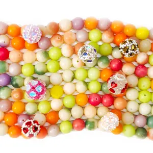 L1083]Bodhi Orange Kiss DIY Beads DIY Charms Set LL