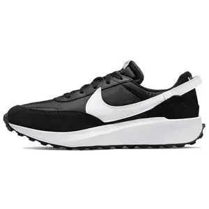 Nike Waffle Debut Black White Mens Shoes Stylish Wedge Midsole Classic Waffle Outsole for Extraordinary Comfort Traction and Durability