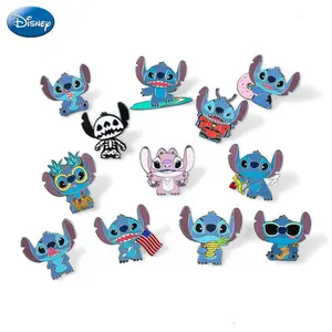 1PC Disney Lilo & Stitch Officially Licensed Enamel Pin Cartoon Character Lapel Pin Backpack Clothing Accessory Collectible Gift for Mother's Day Birthday and Holiday