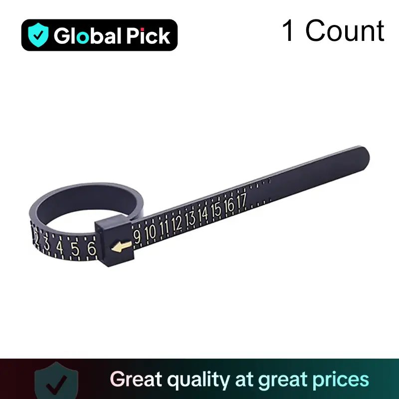 US Ring Sizer Measuring Gauge, Plastic Finger Sizing Measure Tool, Reusable Ring Sizer Measuring Tool for Jewellery, Hand Jewelry Measuring Tool for 1