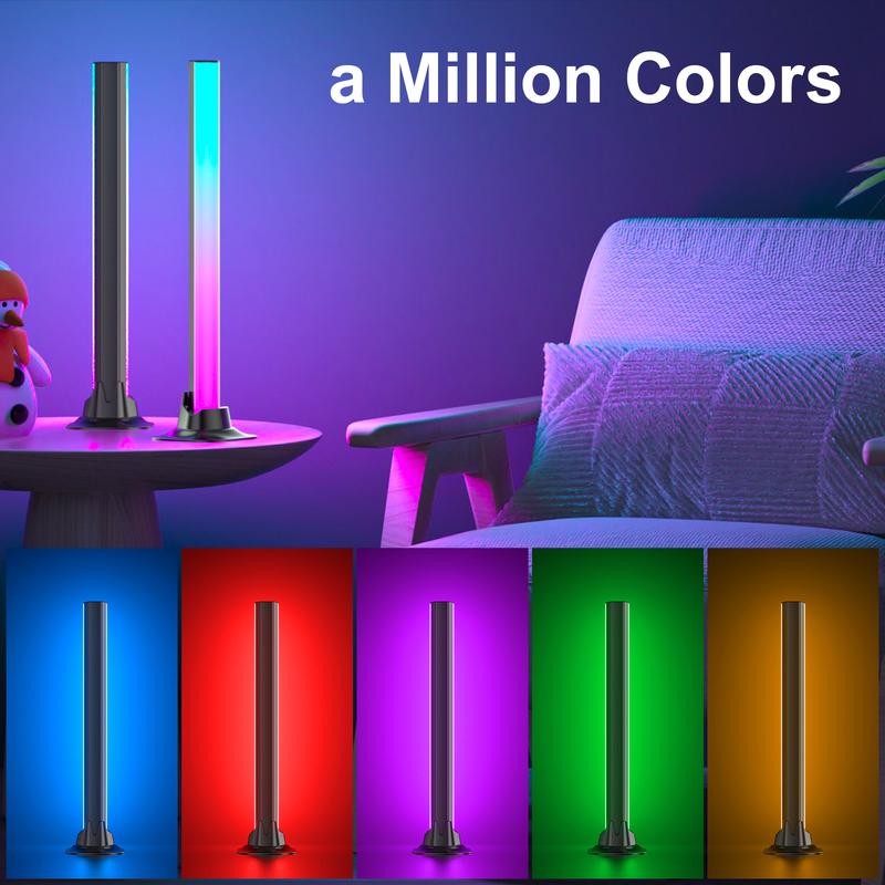 Valentine's Day RGB Smart LED Bar Light, App & Remote Control Ambient Desktop Lamp, USB Powered Music Sync Mood Lighting for Gaming Setup, Bedroom & Romantic Desk Decor