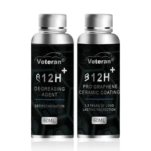 12H Graphene Ceramic Coating for Cars - 60ml, Professional Ceramic Coating | High Gloss Finish | Hydrophobic | Scratch & Protection | Easy To Use