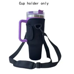 Water Bottle Holder with Strap & Handle, Portable Water Bottle Case, Water Bottle Carrier Bag for Gym Cup Accessories