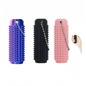 Grippie Pain Fidget Toy for Anxiety Relief & ADHD Focus - Spiky Sensory Stim Toy for Adults with Hard Plastic Spikes - Stress Relief Keychain for Office, Desk & On-The-Go