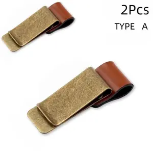 Stainless Steel Binder Clip, 1 Count Business Office Diary Decorative Clip, Vintage Stationery Clip, Multi-scene Applicable Diary File Storage Clip, Stationery Office Supplies