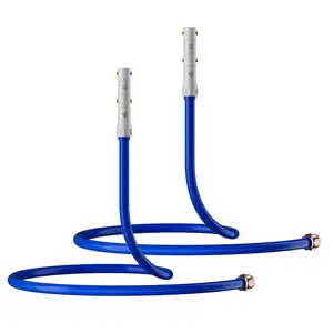 RESTMO Adjustable Misters for Outside Patio, 360° Outdoor Misting Cooling System with 8 Brass Nozzles, 6FT Portable Water Standing Mister for Hot Summer, Garden, Backyard, Beach, Camping, BBQ - 2 Pack