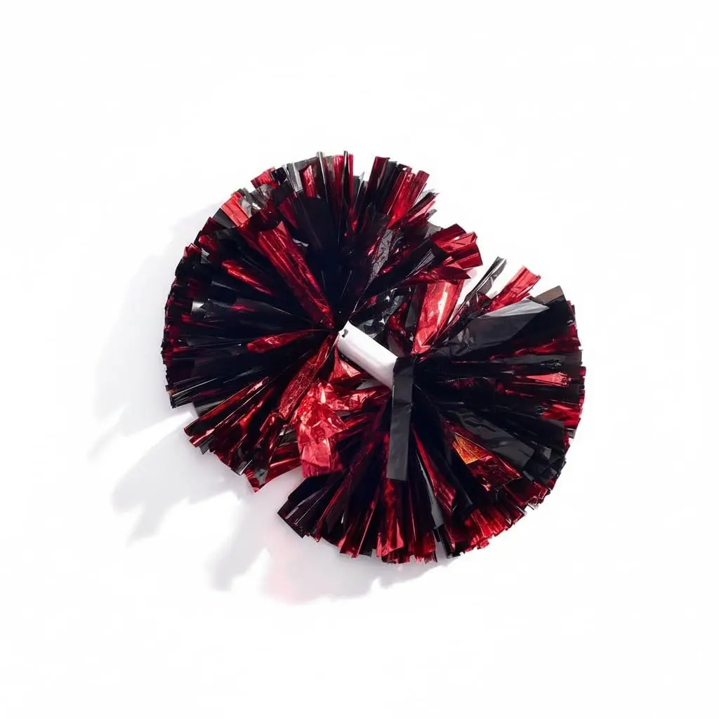 Metallic Black & Red Foil