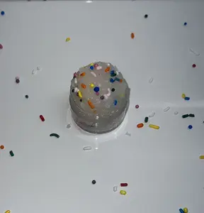 Cupcake Sprinkles Sugar Scrub - Exfoliating & Nourishing Lip Care with Colorful Sprinkles Design for Soft Silky Lips