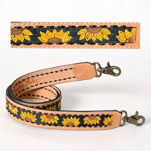 American Darling Hand Tooled Genuine Leather Crossbody Handle Strap for Bags Phone Wallet Purse Clutch