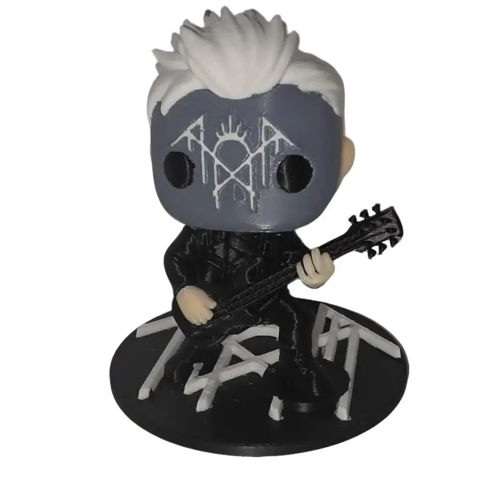 III Sleep Token Chibi Figure | Bassist Masked Bandmate | 3D Printed Alt Metal Collectible | Music Fan Gift | Handmade Display