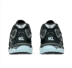 Black & Light Blue Retro Sneakers – Breathable, Cushioned & Perfect for Daily Wear or Street Style