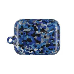 Stylish Blue Camo AirPod Case - Perfect for Gamers, Outdoor Enthusiasts, and Everyday Use, Gift for Birthdays, Holidays, and More