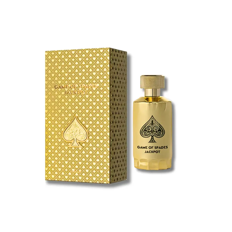 Game of Spades Jackpot Unisex Parfum, 3.4fl.oz Single Item, Fresh Amber Musk-Amber Woody Fragrance for Fragrance Enthusiasts, Amber Woody Perfume