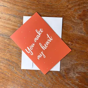 You Make My Heart Explode! Glitter Valentine's Card for Him or Her | Funny Greeting Card for couples | Prank Card | Prank Mail