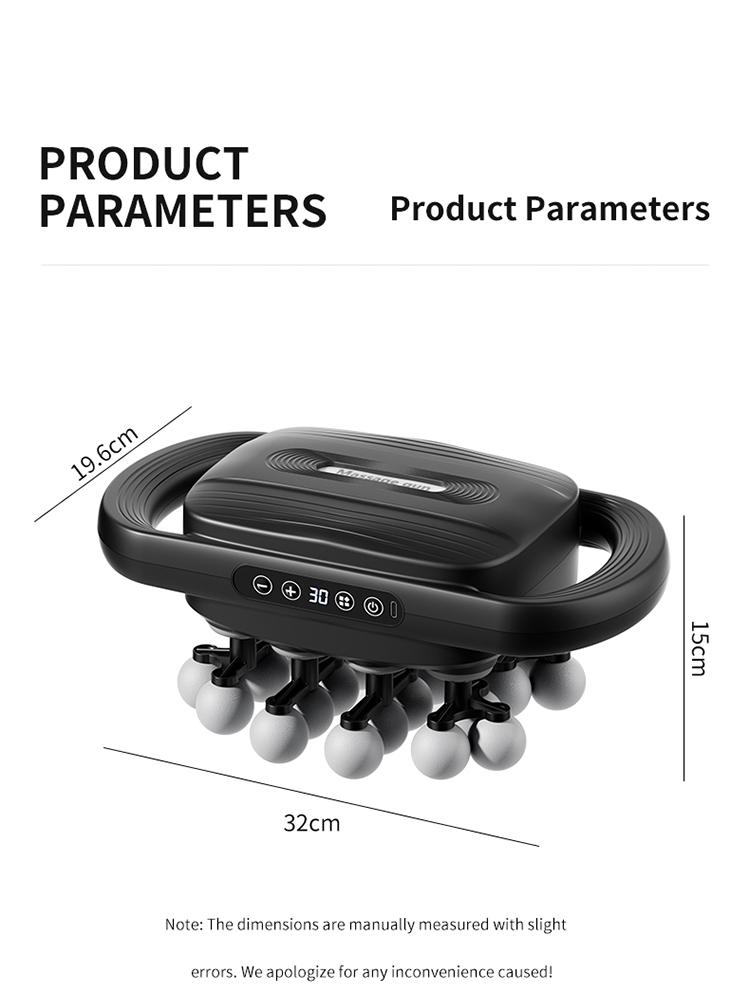 24 fascia guns with 3 modes to adjust 30 levels of massage vibration, used to relieve pain in the back, shoulders, legs, and feet. Equipped with a red light massage gun, it can be used as a gift to adjust daily fitness routines