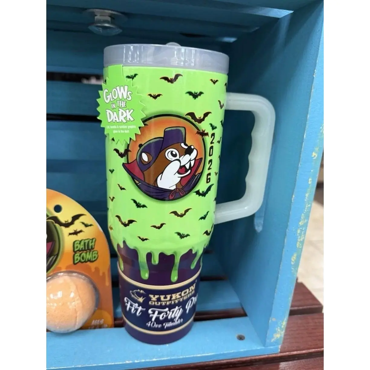 2026 NEW Buc-ee’s Halloween Glow N' The Dark Tumbler 40oz With Handle