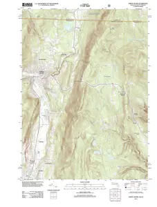 North Adams Massachusetts USGS Topographic Quadrangle Map, 2012, 1:24000