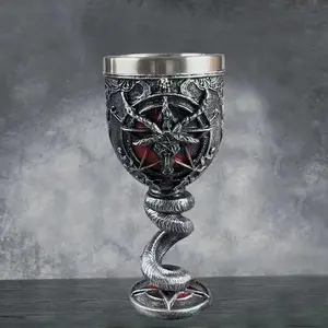 Vintage Design Coffee Cup, Metal Resin Decorative Cup, Drinking Cup for Home Daily, Bar, Restaurant, Party, Kitchen Room Decoration, Home Ornament, Witchy Teacup