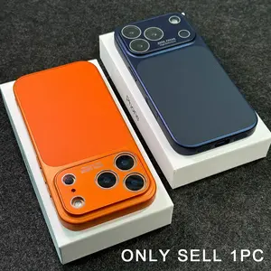 Luxury Instantly Transforms Into 17 Series Phone Case Artificial Faux Leather Cases Compatible with iPhone 17 16 15 14 13 Pro Max 17pro 17promax Large Display Full Coverage Camera Protection Ai Button Protection Men Women Protective Shockproof Phone Cover