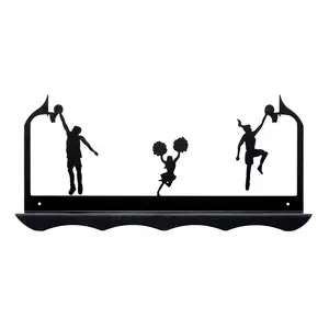 Boys & Girls Basketball Shelf With Cheer Leader - 18" x 8 " x 3"