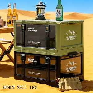 Collapsible Car Trunk Organizer 🚗 - Multi-Layer Thickened Storage Bin with Lid, Durable Portable Plastic, Perfect for Camping/Picnics/Travel, Black Friday Deal: Ideal Christmas/New Year Gift 🎁