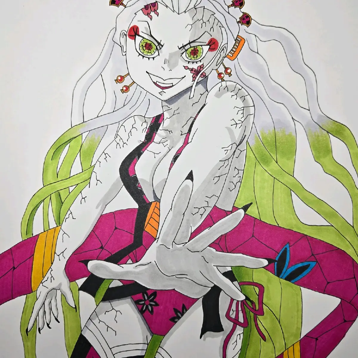 Free hand drawing of Daki