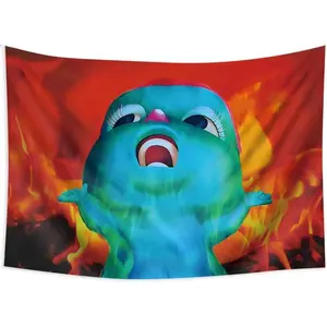 Konern 40x60inch Bibble Meme Beliefs Happiness Tapestry Gaslight Gatekeep Girlboss Tapestries Funny Wall Hanging