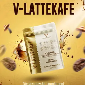 Vital Health Lattekafe - 30 Servings Per Bag, Natural Caffeine, Sugar-Free, Health Supplement for Energy Boost & Mental Clarity, Vanilla Flavored Beverage