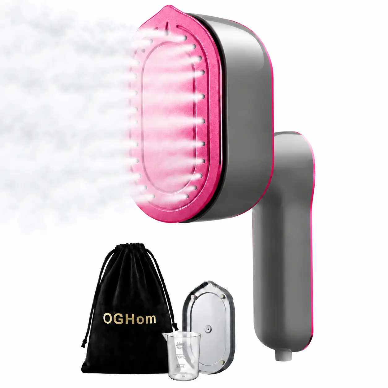 Steamer for Clothes, 2-in-1 Handheld Clothes Steamer with Dry & Steam Ironing, 180° Rotatable Handle, 20s Fast Heat-Up, 970W Portable Travel Steamer for Clothes, Compact for Home & Travel